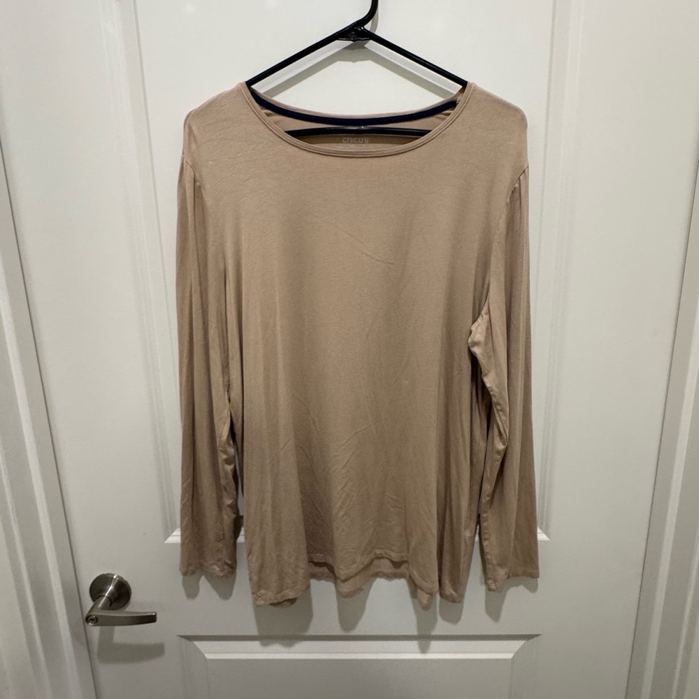 Chico's Beige Ultimate Tee